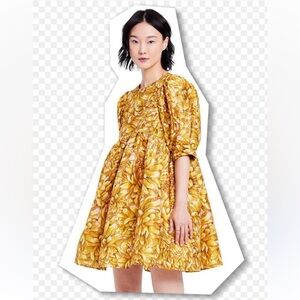 KIKA VARGAS for TARGET NWOT Mum Floral‎ Puff Sleeve Mini Dress